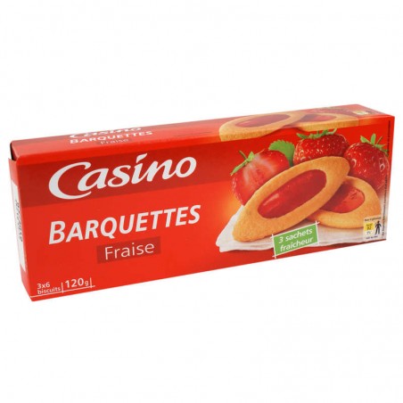 CASINO Barquette Fraise 120g