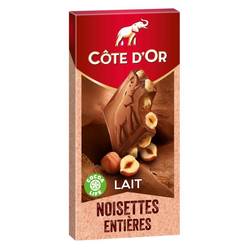 COTE D'OR Chocolat lait noisette 180g
