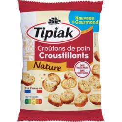 TIPIAK Croûtons de Pain Croustillants Nature - 75g